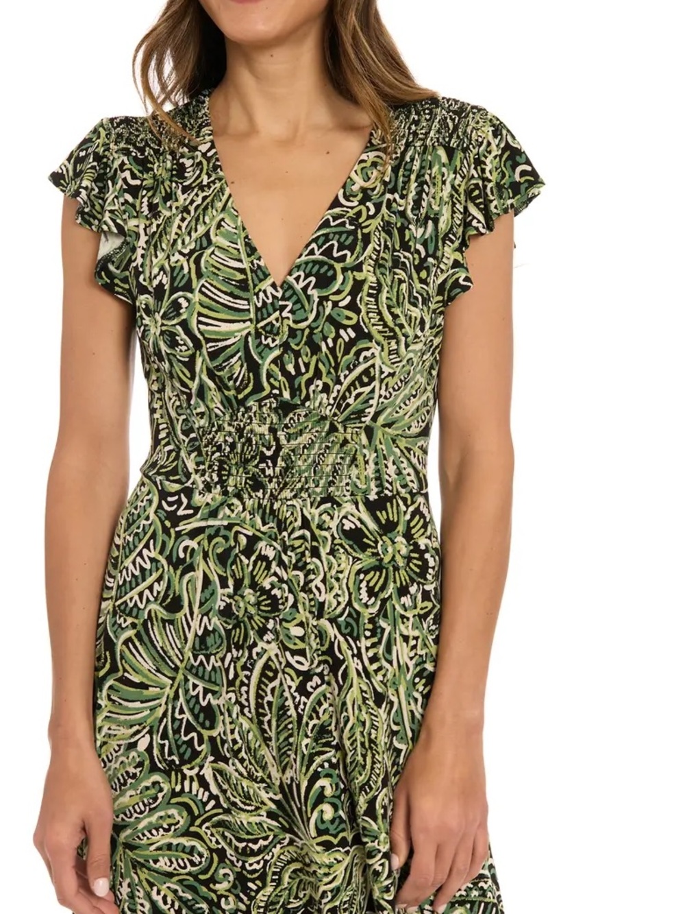 Maggie London V-Neck Maxi dress